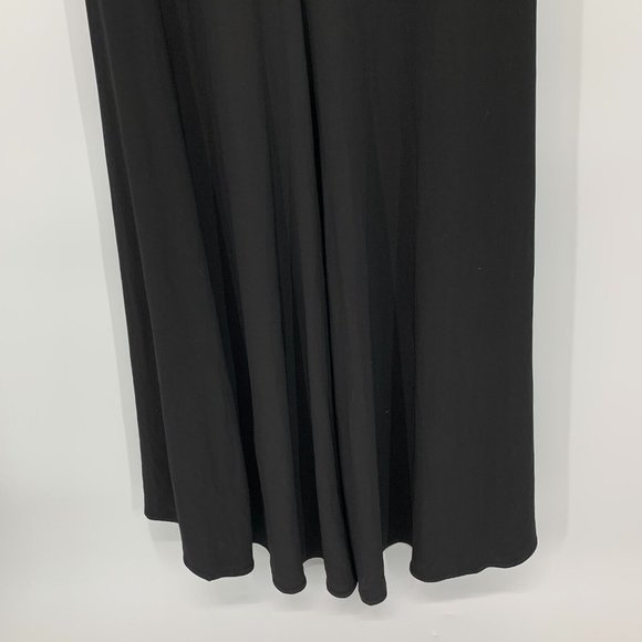 Mac Duggal Dress 41016 Black Floral Embellished Wrap Long Sleeve Gown - Picture 12 of 13